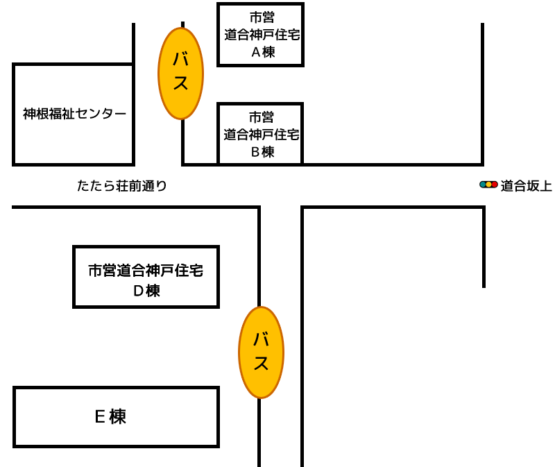 神戸住宅の地図